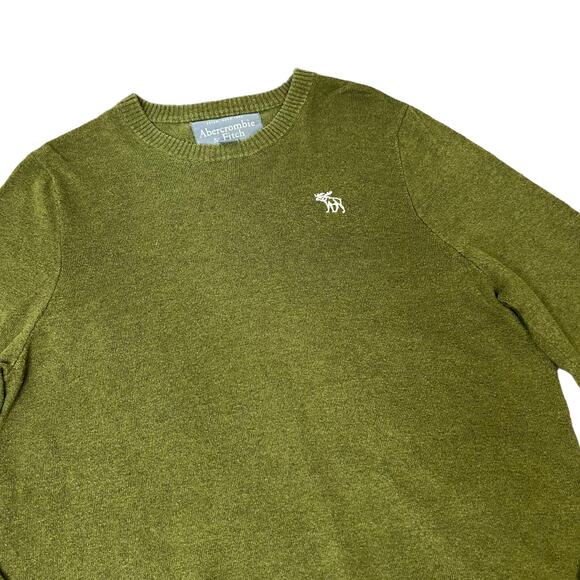 Abercrombie 00s Men’s Green Crew Neck Sweater Size Large - Picture 2 of 7